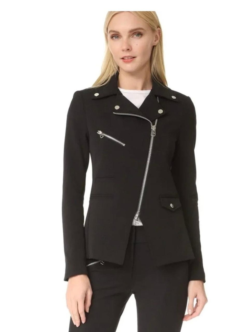 Veronica Beard Hadley Scuba Moto Jacket